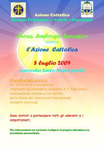 il vescovo incontra l'ac