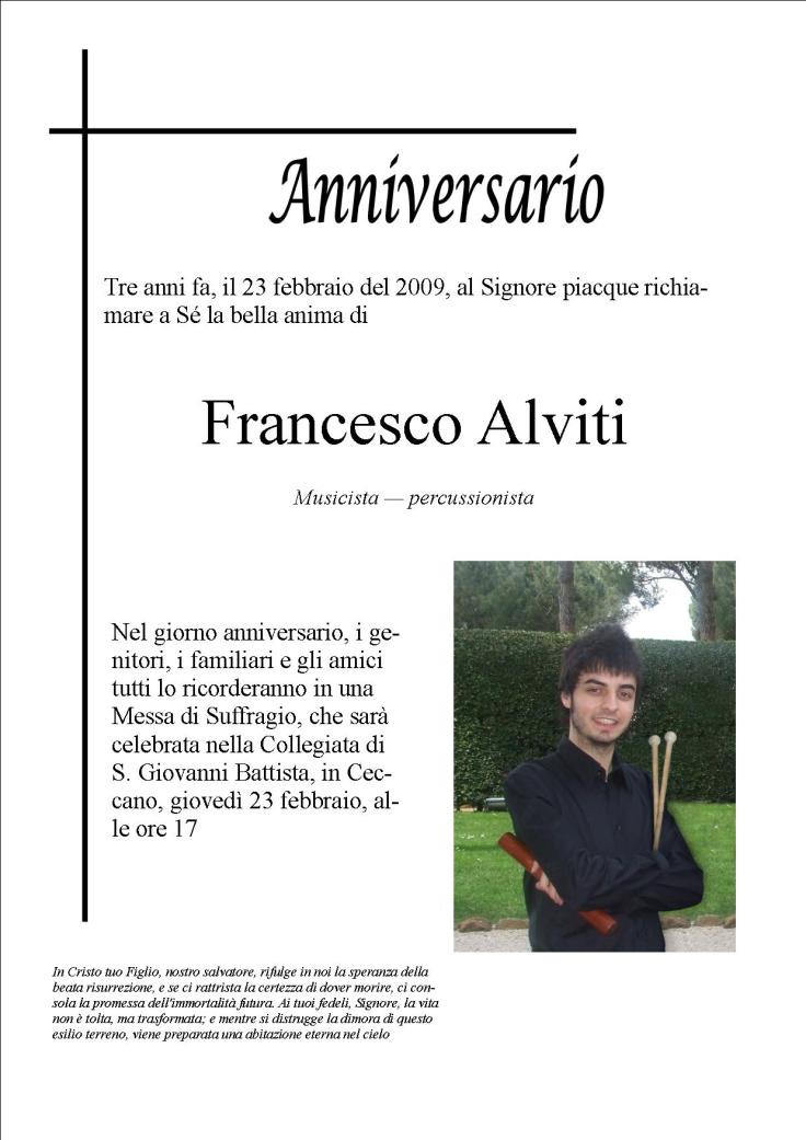 manifesto messa francesco 23 febbraio 2012