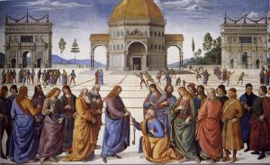perugino - consegna delle chiavi