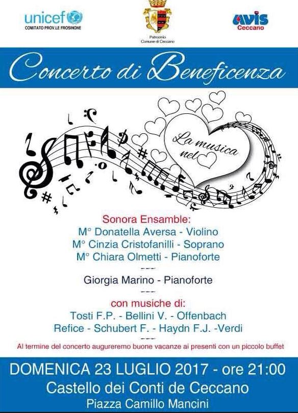 concerto beneficenza