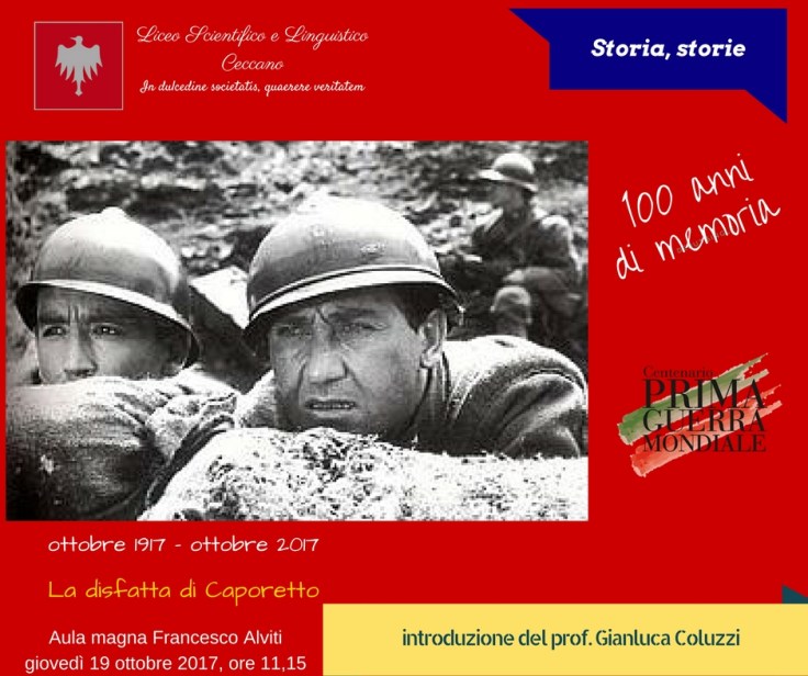 manifesto Caporetto 19 ottobre 2017