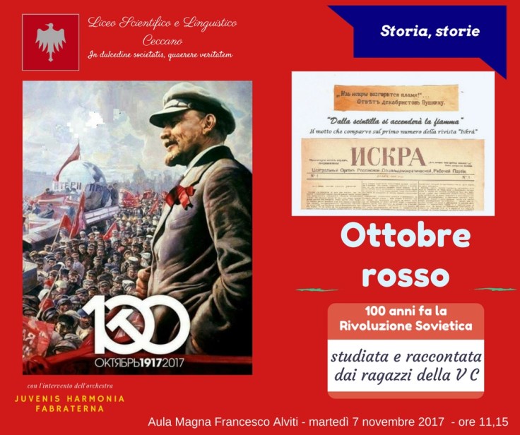 manifesto 100 anni rivoluzione 7 novembre 2017